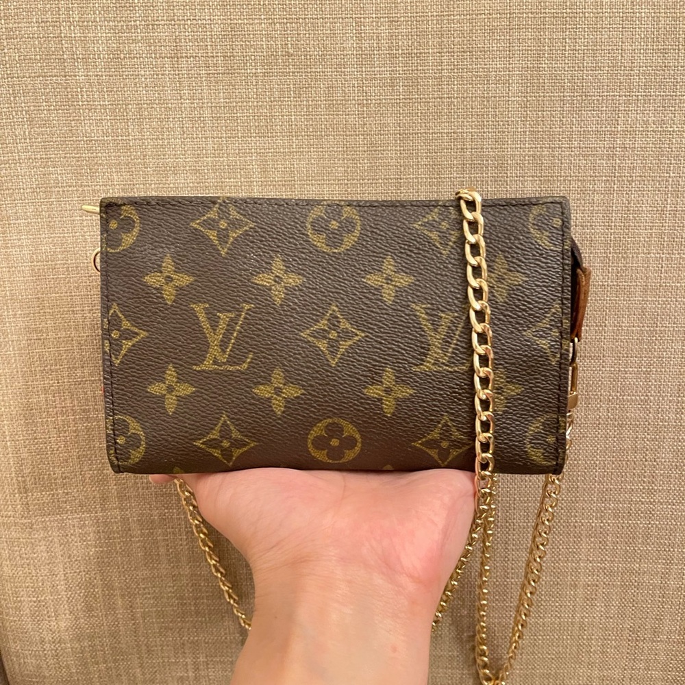Monogram Canvas Crossbody Wallet - Brown - Picture 2 of 9